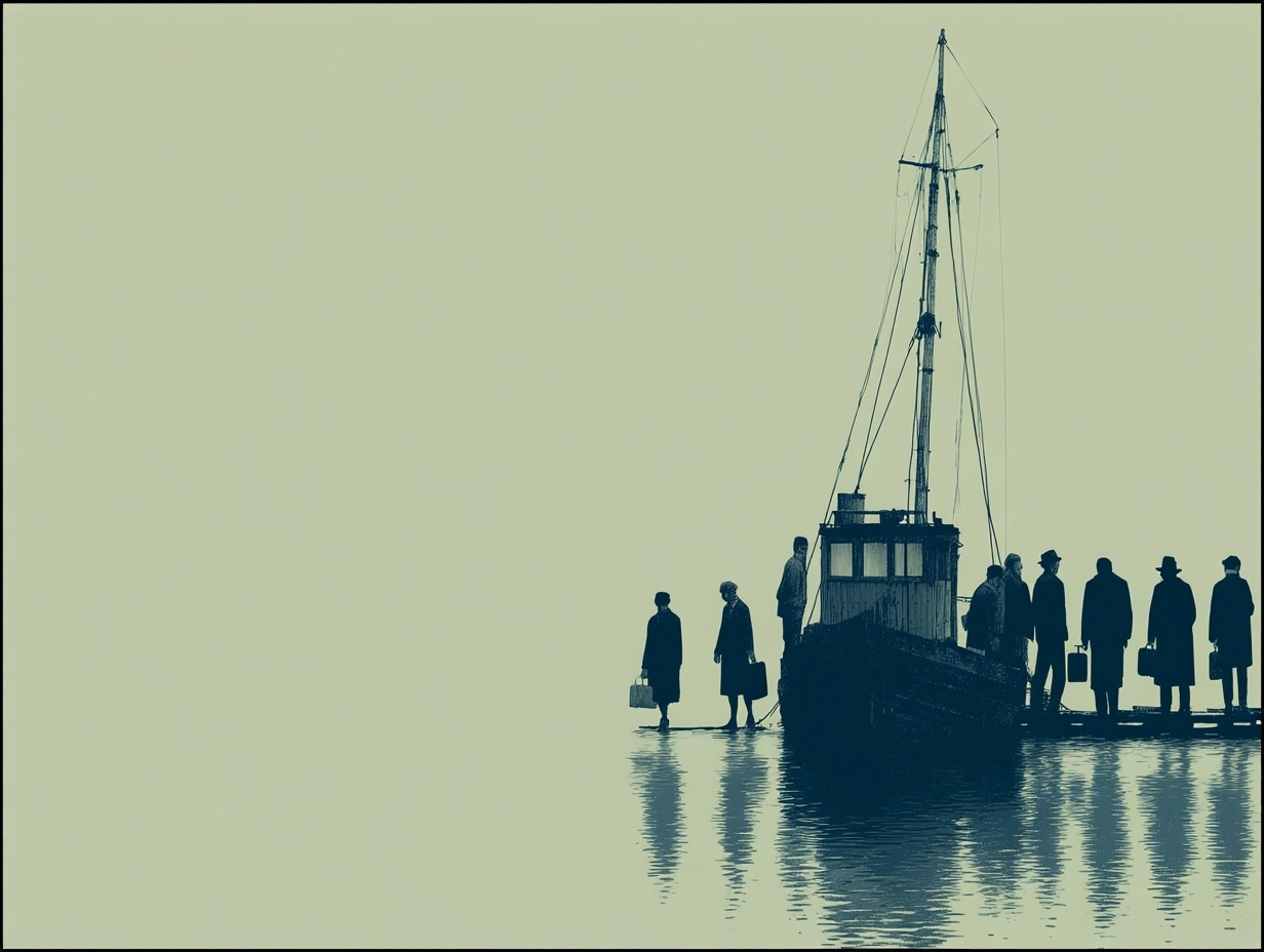 Silhuetter på en tåkete kai - fem haugesundere som forsvant i natt og tåke